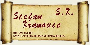 Stefan Kramović vizit kartica